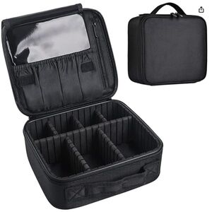 Travel Makeup Train Case Makeup Cosmetic Case Organizer Portable Storage